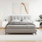 vidaXL Bedside Cabinets 2 pcs High Gloss White 40x40x50 cm Engineered Wood