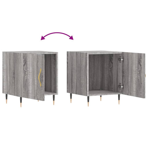 vidaXL Bedside Cabinets 2 pcs Grey Sonoma 40x40x50 cm Engineered Wood