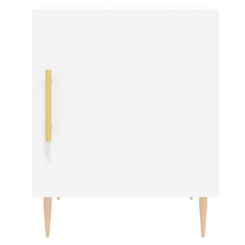 vidaXL Bedside Cabinet White 40x40x50 cm Engineered Wood