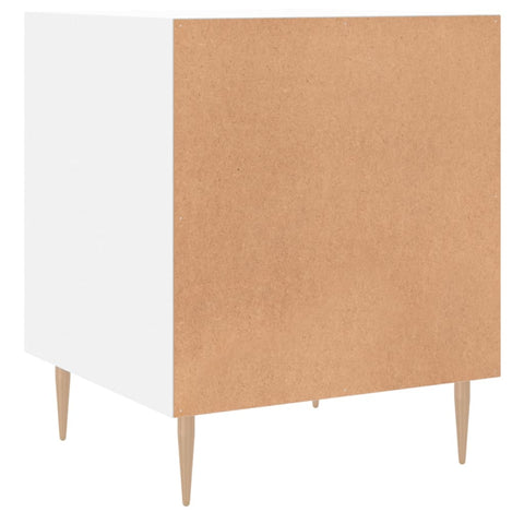 vidaXL Bedside Cabinet White 40x40x50 cm Engineered Wood