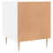 vidaXL Bedside Cabinet White 40x40x50 cm Engineered Wood