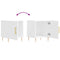 vidaXL Bedside Cabinets 2 pcs White 40x40x50 cm Engineered Wood