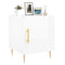 vidaXL Bedside Cabinets 2 pcs High Gloss White 40x40x50 cm Engineered Wood