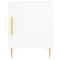 vidaXL Bedside Cabinets 2 pcs High Gloss White 40x40x50 cm Engineered Wood