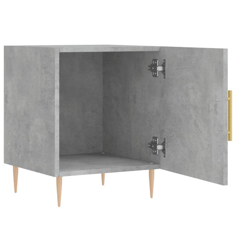 vidaXL Bedside Cabinets 2 pcs Concrete Grey 40x40x50 cm Engineered Wood