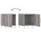 vidaXL Bedside Cabinet Grey Sonoma 40x40x50 cm Engineered Wood