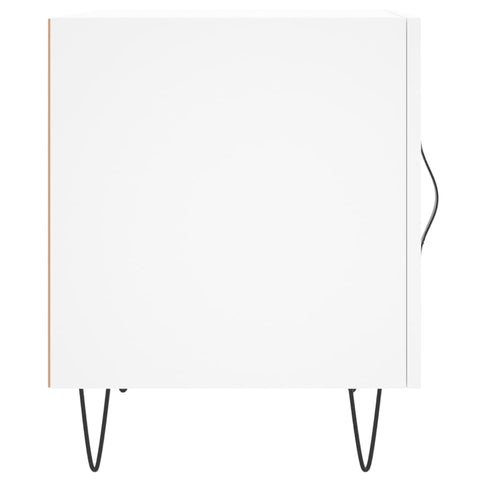 vidaXL Bedside Cabinet White 40x40x50 cm Engineered Wood