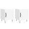 vidaXL Bedside Cabinets 2 pcs White 40x40x50 cm Engineered Wood