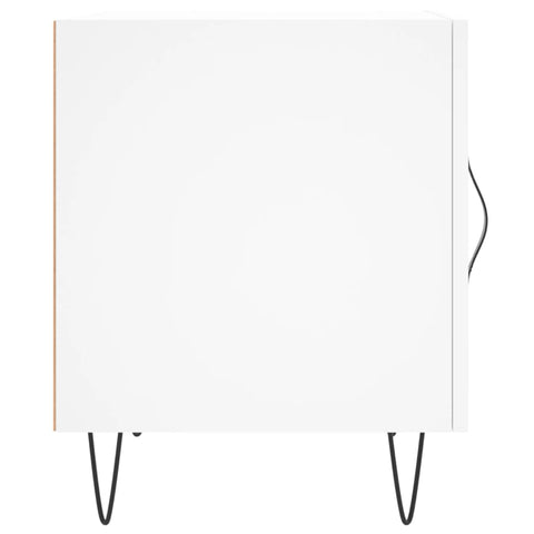 vidaXL Bedside Cabinets 2 pcs White 40x40x50 cm Engineered Wood