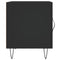 vidaXL Bedside Cabinet Black 40x40x50 cm Engineered Wood