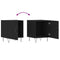 vidaXL Bedside Cabinets 2 pcs Black 40x40x50 cm Engineered Wood