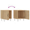 vidaXL Bedside Cabinet Sonoma Oak 40x40x50 cm Engineered Wood