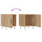 vidaXL Bedside Cabinets 2 pcs Sonoma Oak 40x40x50 cm Engineered Wood