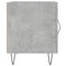 vidaXL Bedside Cabinets 2 pcs Concrete Grey 40x40x50 cm Engineered Wood