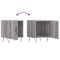 vidaXL Bedside Cabinet Grey Sonoma 40x40x50 cm Engineered Wood