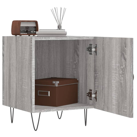 vidaXL Bedside Cabinets 2 pcs Grey Sonoma 40x40x50 cm Engineered Wood