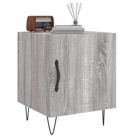 vidaXL Bedside Cabinets 2 pcs Grey Sonoma 40x40x50 cm Engineered Wood