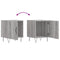 vidaXL Bedside Cabinets 2 pcs Grey Sonoma 40x40x50 cm Engineered Wood
