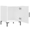 vidaXL Bedside Cabinet White 40x40x50 cm Engineered Wood