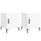 vidaXL Bedside Cabinets 2 pcs White 40x40x50 cm Engineered Wood