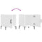 vidaXL Bedside Cabinets 2 pcs White 40x40x50 cm Engineered Wood