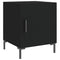 vidaXL Bedside Cabinet Black 40x40x50 cm Engineered Wood