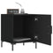 vidaXL Bedside Cabinet Black 40x40x50 cm Engineered Wood