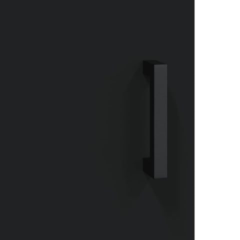 vidaXL Bedside Cabinet Black 40x40x50 cm Engineered Wood