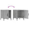 vidaXL Bedside Cabinets 2 pcs Concrete Grey 40x40x50 cm Engineered Wood