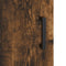 vidaXL Bedside Cabinet Smoked Oak 40x40x50 cm Engineered Wood