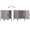 vidaXL Bedside Cabinet Grey Sonoma 40x40x50 cm Engineered Wood