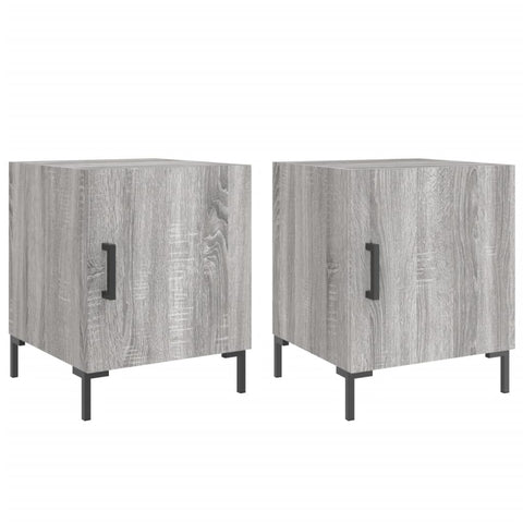 vidaXL Bedside Cabinets 2 pcs Grey Sonoma 40x40x50 cm Engineered Wood