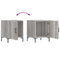 vidaXL Bedside Cabinets 2 pcs Grey Sonoma 40x40x50 cm Engineered Wood