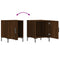 vidaXL Bedside Cabinets 2 pcs Brown Oak 40x40x50 cm Engineered Wood