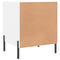 vidaXL Bedside Cabinet White 40x40x50 cm Engineered Wood