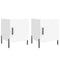 vidaXL Bedside Cabinets 2 pcs White 40x40x50 cm Engineered Wood