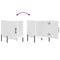 vidaXL Bedside Cabinets 2 pcs White 40x40x50 cm Engineered Wood