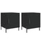 vidaXL Bedside Cabinets 2 pcs Black 40x40x50 cm Engineered Wood
