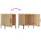 vidaXL Bedside Cabinets 2 pcs Sonoma Oak 40x40x50 cm Engineered Wood