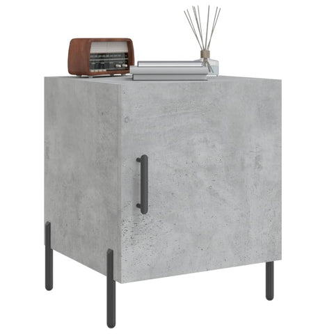vidaXL Bedside Cabinet Concrete Grey 40x40x50 cm Engineered Wood