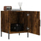 vidaXL Bedside Cabinet Smoked Oak 40x40x50 cm Engineered Wood
