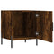 vidaXL Bedside Cabinet Smoked Oak 40x40x50 cm Engineered Wood