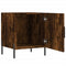 vidaXL Bedside Cabinets 2 pcs Smoked Oak 40x40x50 cm Engineered Wood