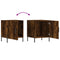 vidaXL Bedside Cabinets 2 pcs Smoked Oak 40x40x50 cm Engineered Wood