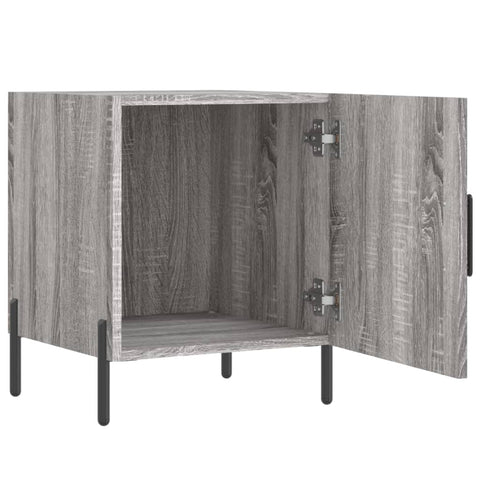 vidaXL Bedside Cabinet Grey Sonoma 40x40x50 cm Engineered Wood