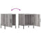 vidaXL Bedside Cabinet Grey Sonoma 40x40x50 cm Engineered Wood