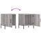 vidaXL Bedside Cabinets 2 pcs Grey Sonoma 40x40x50 cm Engineered Wood