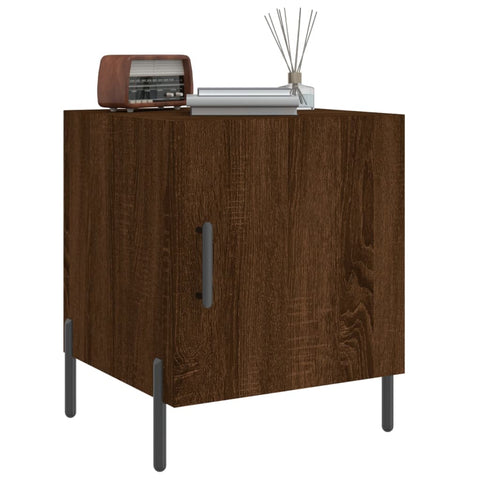 vidaXL Bedside Cabinet Brown Oak 40x40x50 cm Engineered Wood
