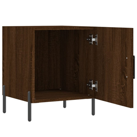 vidaXL Bedside Cabinet Brown Oak 40x40x50 cm Engineered Wood