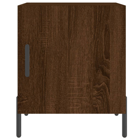 vidaXL Bedside Cabinet Brown Oak 40x40x50 cm Engineered Wood
